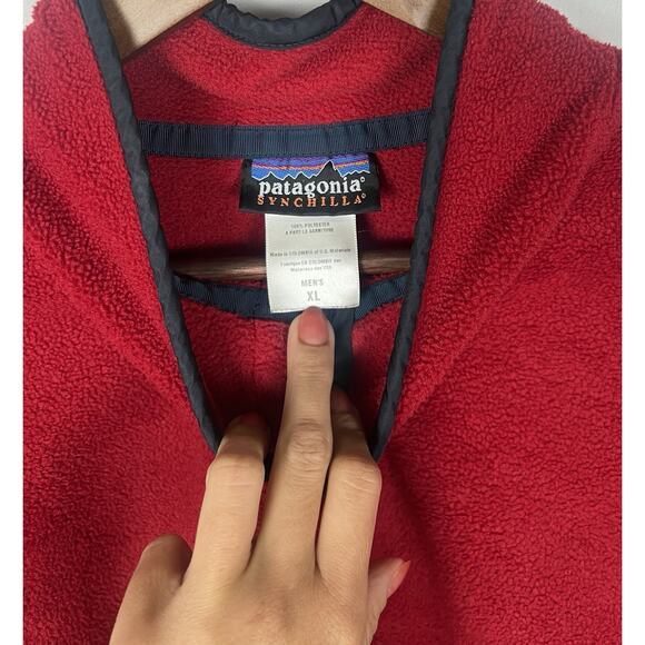 Vintage 90s Y2K Patagonia Synchilla Snap-T Pullover Fleece Jacket Mens XL - Picture 2 of 9